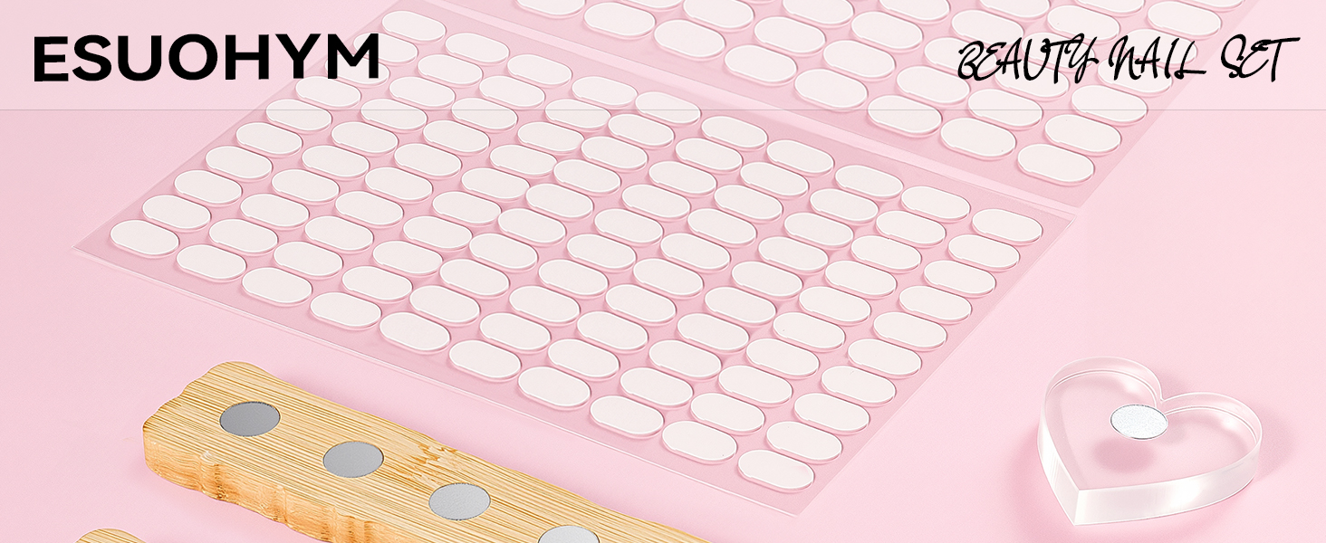 nail stands for Press on nails with 200PCS Double Sides taps And acrylic nail tips