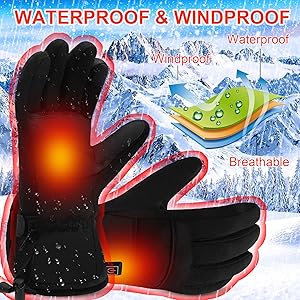 heated gloves waterproof