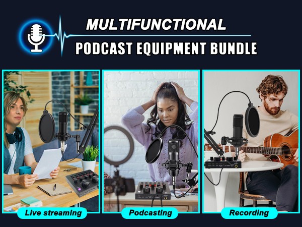 studio microphone, condenser microphone, podcast microphone, studio equipment, podcast equipment