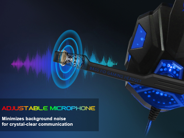gaming headset backlit headset