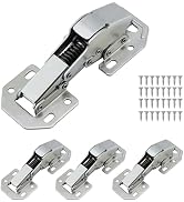 4 Pcs Hidden Soft Close Cabinet Door Hinges| 90 Degree Hinge| 4.4'' Concealed Soft Closing Hinges...