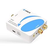 OREI Digital to Analog Audio Converter - Optical SPDIF/Coaxial to RCA L/R with 3.5mm Jack Support...