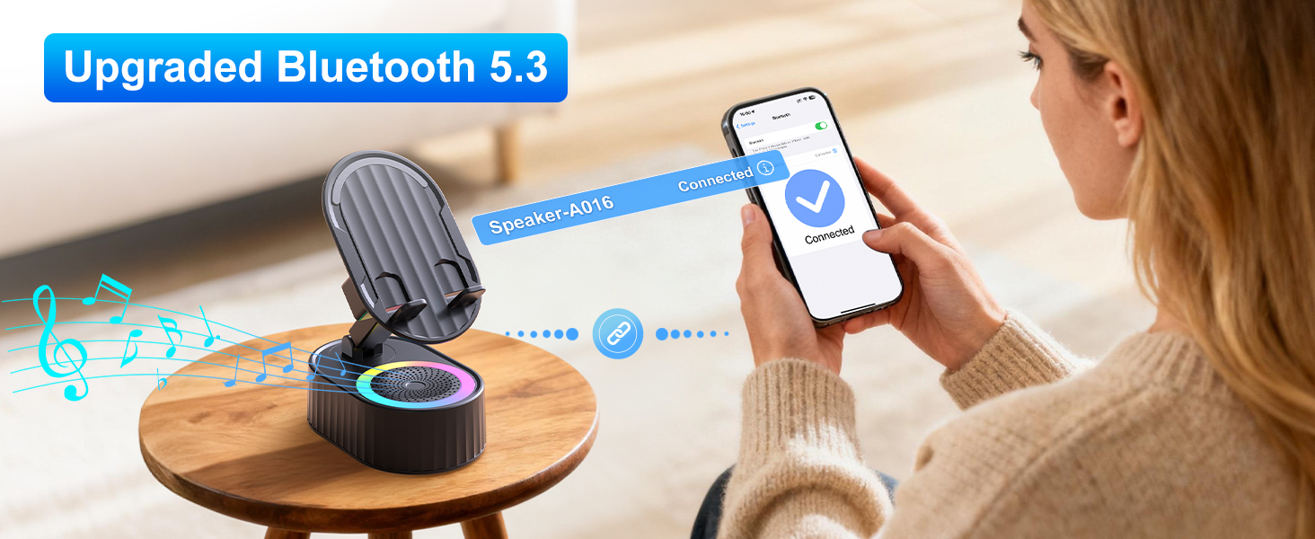 phone stand with speaker