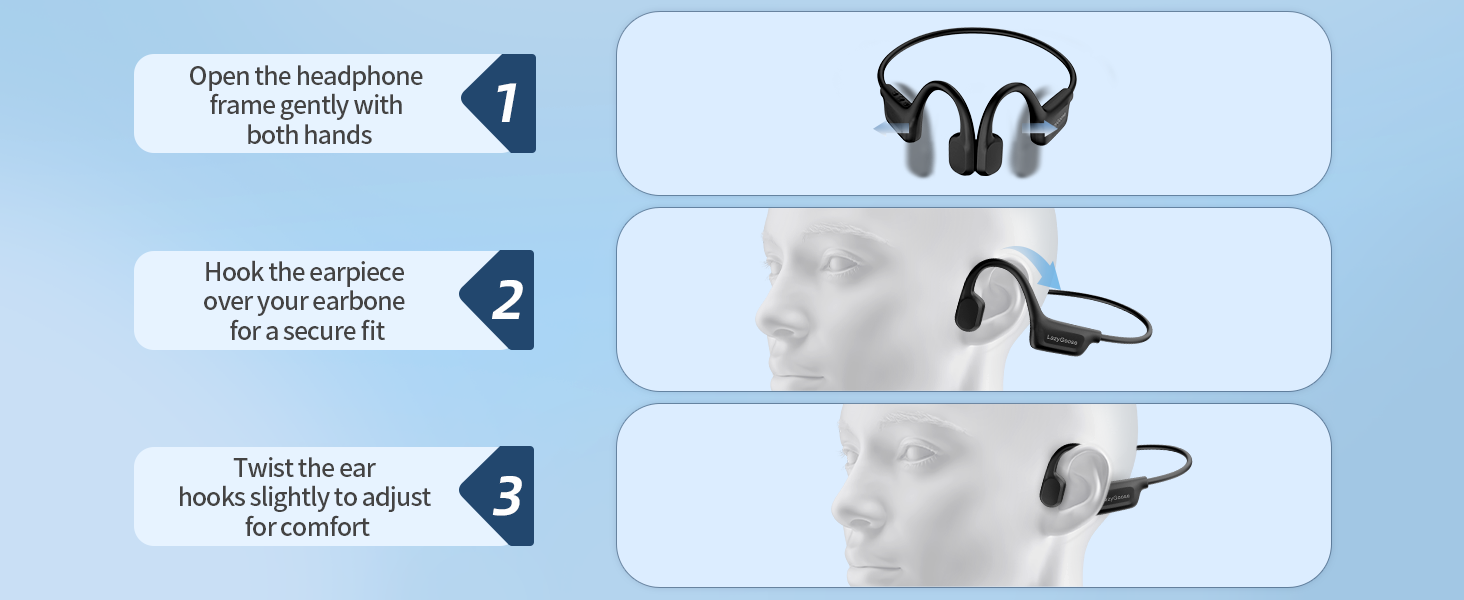 Open Ear Bone Conduction Headphones