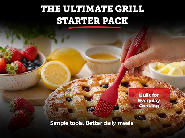 Grillmaster 3-piece BBQ gift set presented as an ideal gift for grilling and BBQ enthusiasts