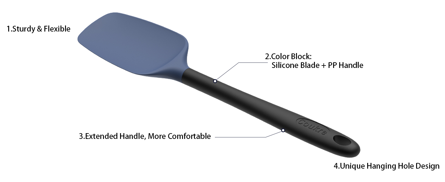 Coukre Silicone Spatula Set of 5