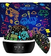 Baby Night Light,Star Night Light Projector Cars Toys for Boys,Christmas Birthday Kids Gifts for ...