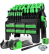 141-Piece Magnetic Screwdriver Set with Plastic Rack, Torx/Slotted/Phillips Precision Screwdriver...