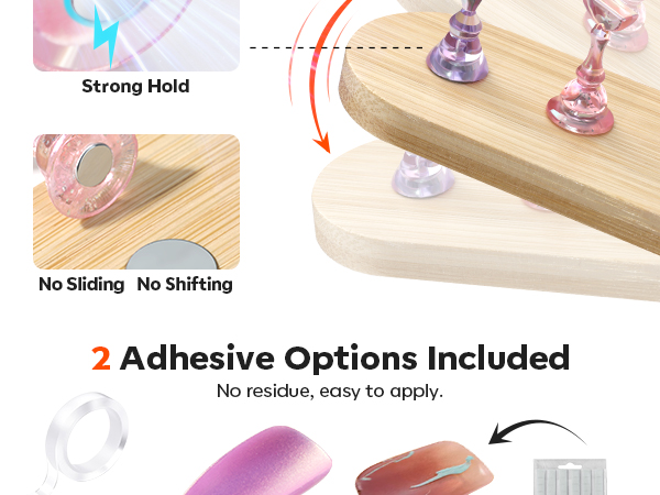press on nail stand