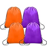 Grneric 4Pcs Drawstring Bags Bulk, Drawstring Backpack Polyester String Bag Cinch Bag for Gym Yog...