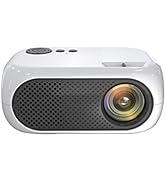 Mini Projector, 1080P HD Portable Projector Compatible with U disk/ HDMI/AV cable, Movie Video Pr...