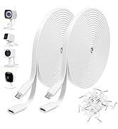 Uogw 2Pack 13.1ft/4m Micro USB Extension Cable Compatible with Zmodo,Wyze Cam V4,Wyze Cam OG,WYZE...