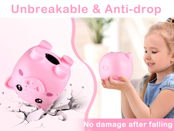 unbreakable piggy bank