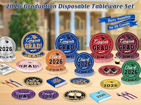 Graduation Party Supplies Set