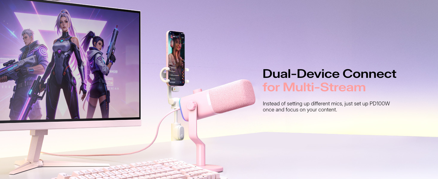 wireless microphone for gaming streaming