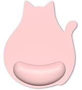 Hsxnam Ergonomic Mouse Pad with Wrist Rest, Cute Cat Memory Foam Padded Pain Relief Non-Slip Wris...