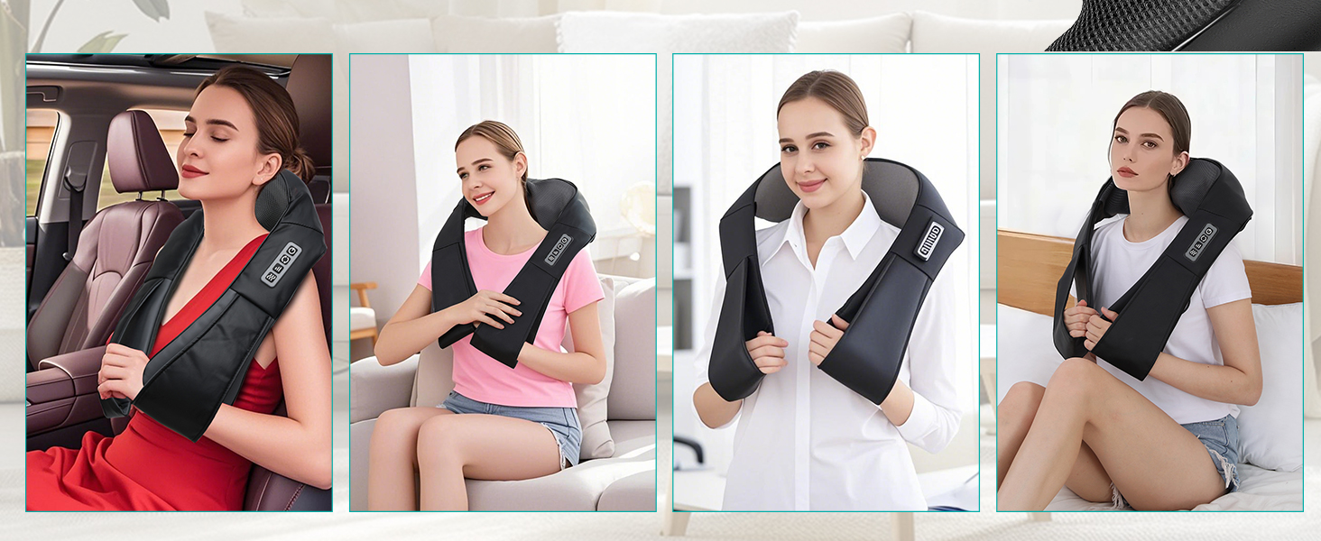 neck and shoulder massager with heat