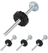 Oualhoo Black M8 (8mm) Baby Gate Threaded Spindle Rod, Extra Long Baby Gate Replacement Bolt, Scr...