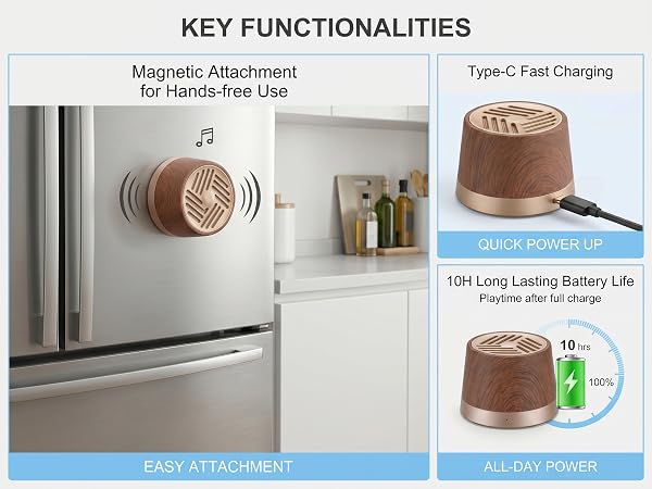 magnetic bluetooth speaker