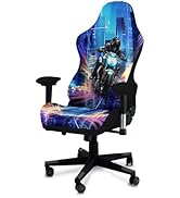 QYZDLM Gaming Chair Covers, 3D Printing Stretchable Soft Non-Slip Easy to Install Gamer Chair Cov...
