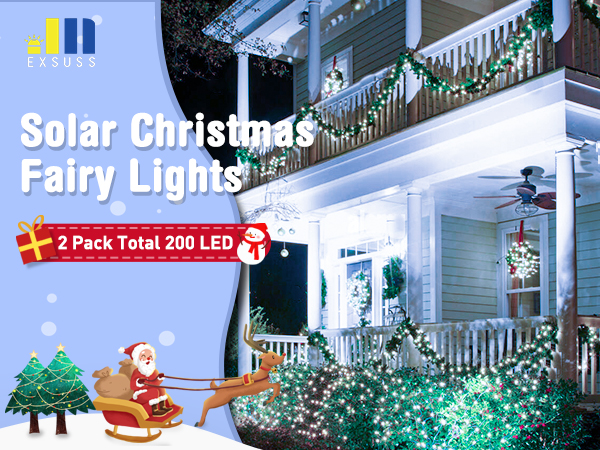 christmas solar fairy lights 
