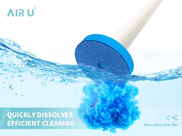 Quickly dissolves efficient cleaning