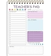Tuun Fuplan Teacher Notepad - Teacher To Do List Notepad, Spiral Checklist Notebook Organizer for...