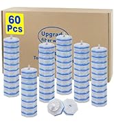 60pcs Disposable Toilet Wand Refills for Clorox,Replacement Brush Heads Compatible With Most Toil...