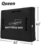 Mattress Bags for Moving and Storage, BETU Queen Mattress Protector Waterproof Mattress Cover wit...