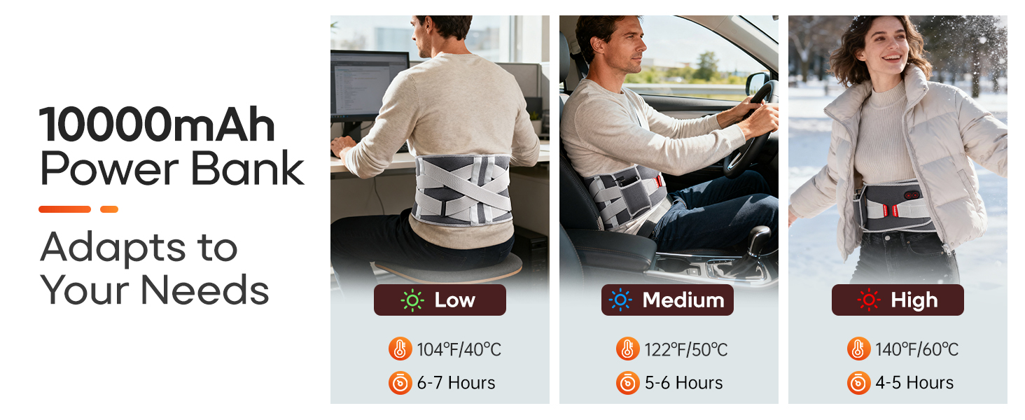 back heating pad massager cordless