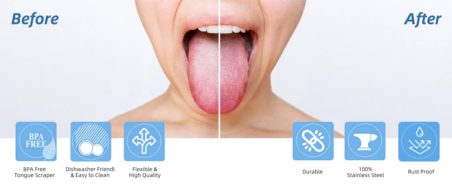 Alosalut 6 Pack Tongue Cleaners