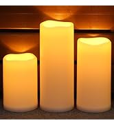 NURADA Large Outdoor Solar Candles Waterproof - 6