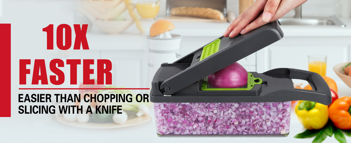 Vegetable Chopper, Pro Onion Chopper, Food Chopper, Kitchen Vegetable Slicer Dicer