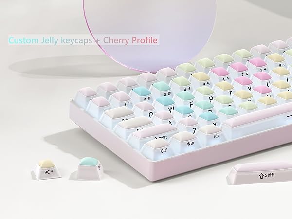 jelly keycaps rubber keycaps transparent keycaps
