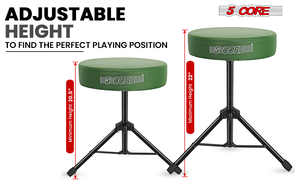 Drum Throne Padded Guitar Stool Music Chair for Adults and Kids