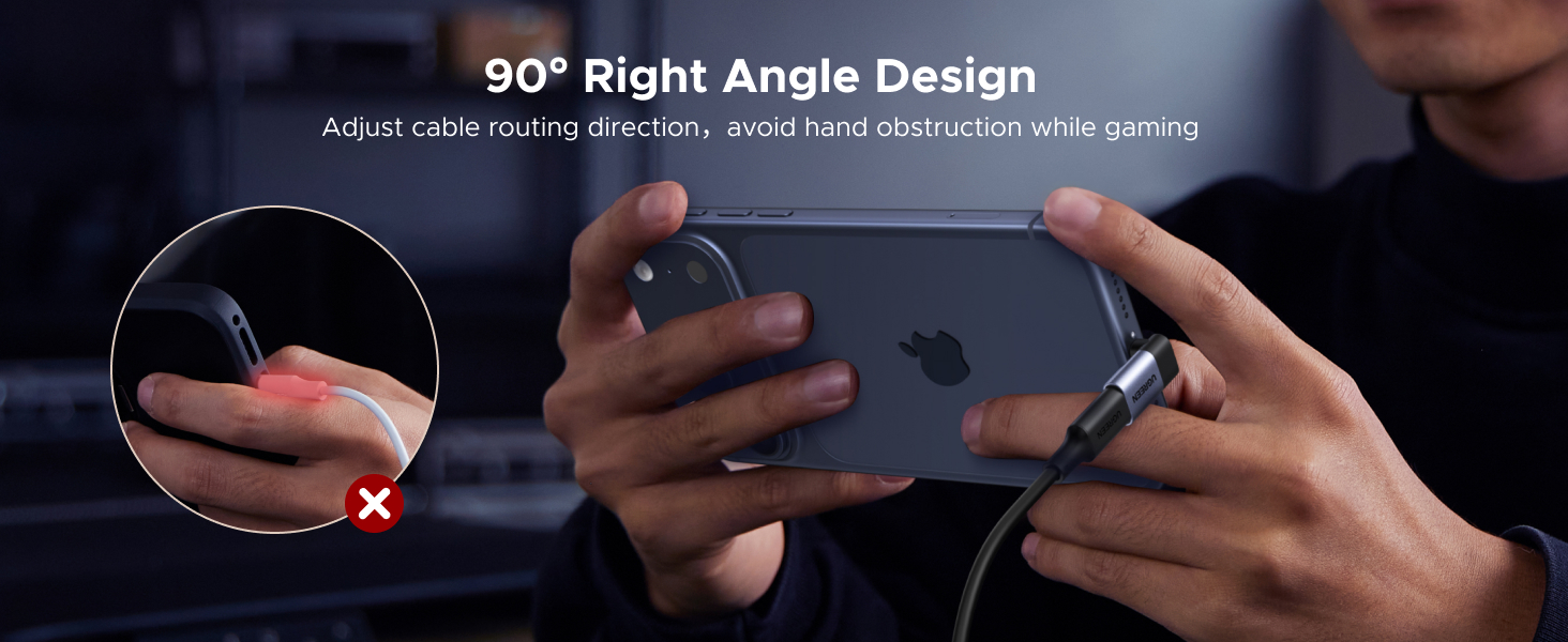 90 Degree USB C to USB C Adapter