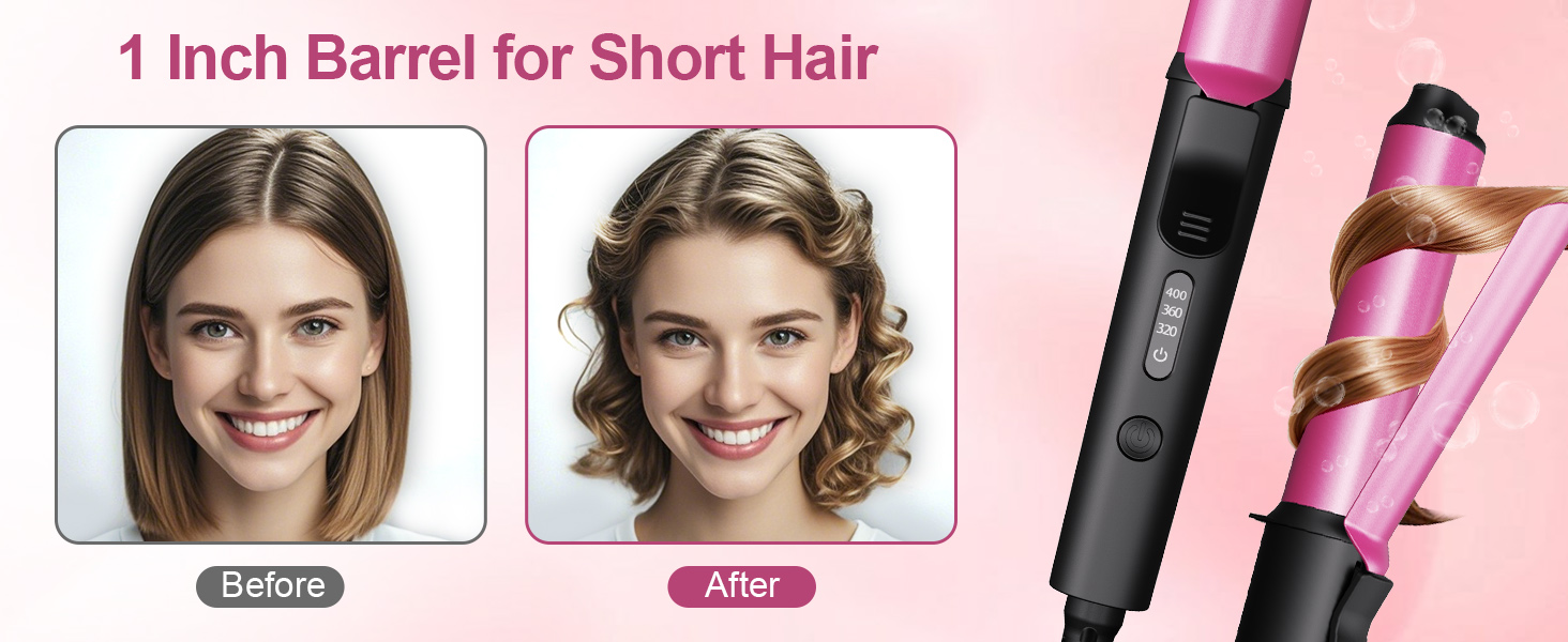 1 Inch Barrel for Short Hair