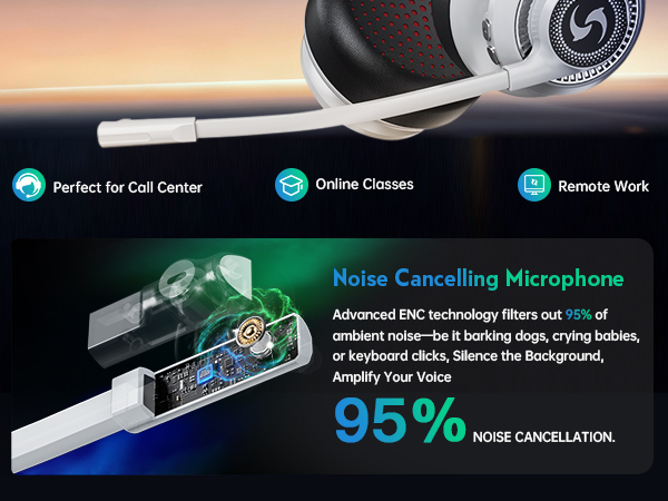 Wireless Headsets with Microphone