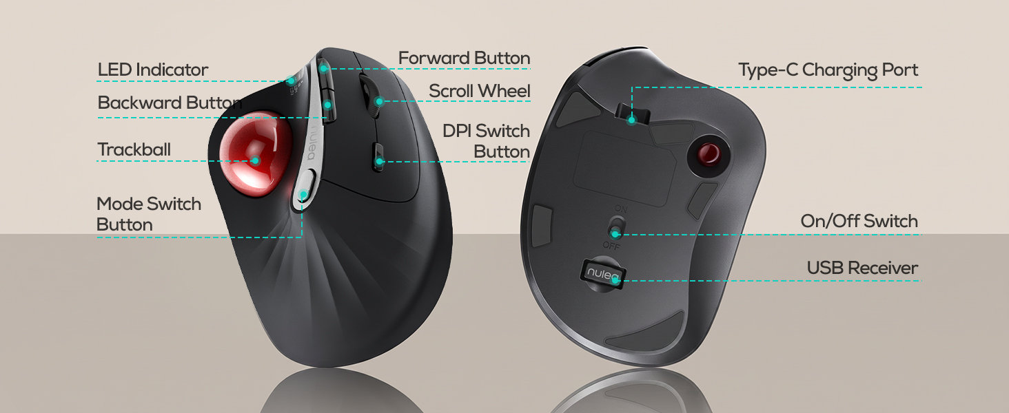 left handed trackball mouse gaming trackball mouse computer trackballs mx master 3s nulea mouse