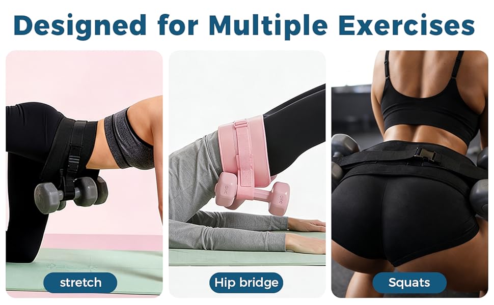 bellabooty belt dumbbell hip thrust belt hip thrust pad glute workout equipment gymreapers belt
