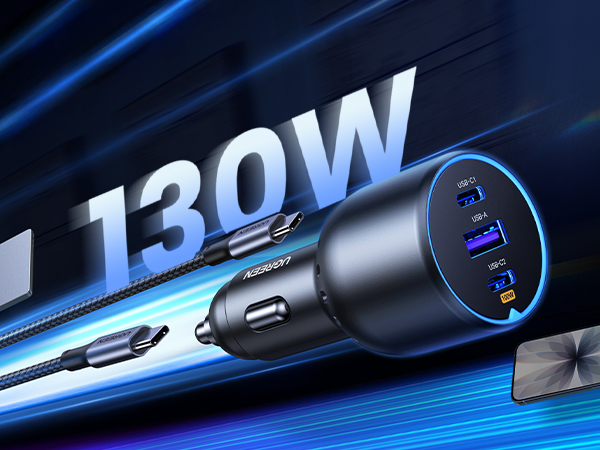 130W Car Charger 
