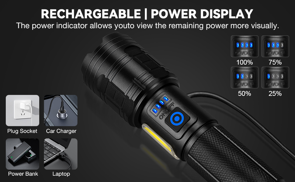 RECHARGEABLE FLASHLIGHTS