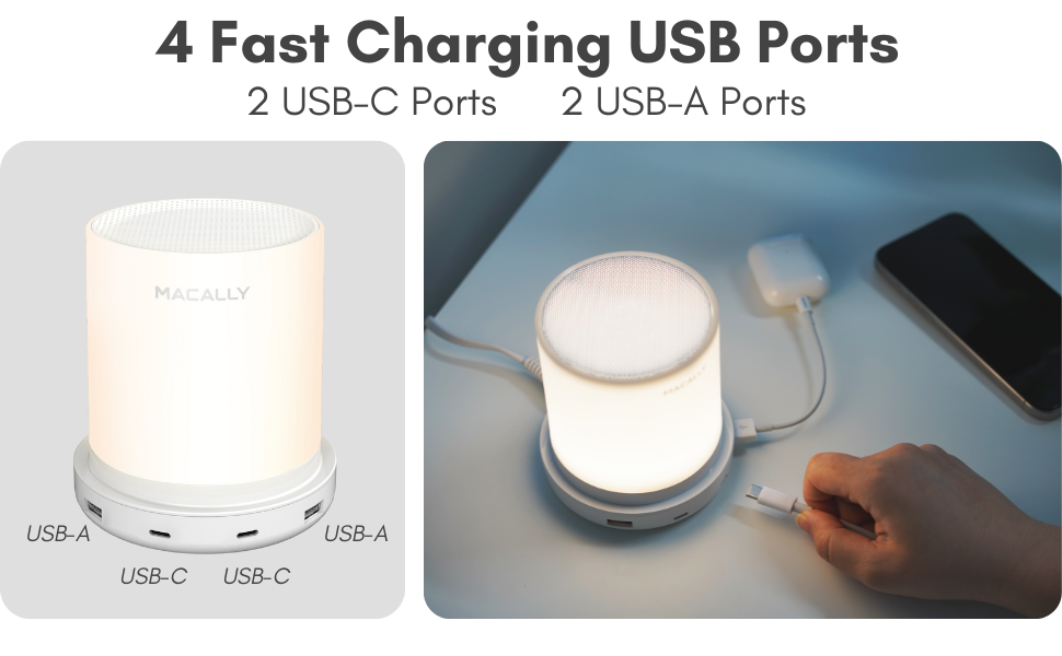 nightstand lamp with usb