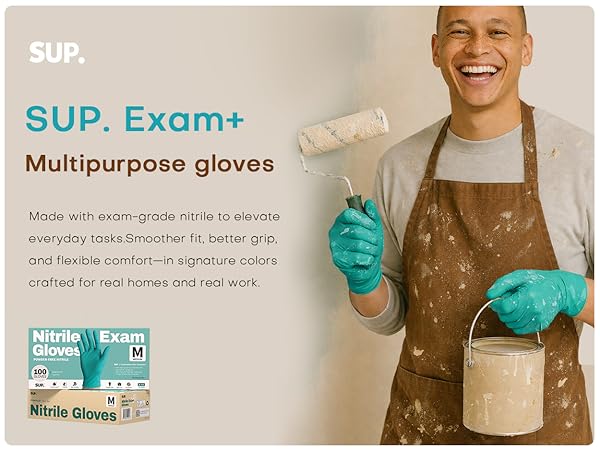 Sup Gloves Made with exam-grade nitrile to elevate everyday tasks Smoother fit
