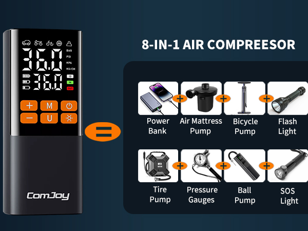 portable air compressor car tire