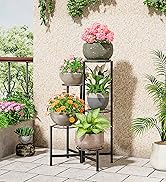 Plant Stand Outdoor Tall Metal Corner Plant Stand for Patio Garden Balcony Living Room