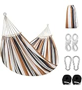 Garpans Double Hammock Up to 450lbs Portable Hammock with Carrying Bag Tree Straps for Hanging Pe...