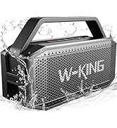 W-KING Bluetooth Speaker with (80W Peak)60W Deep Bass, IPX6 Portable Waterproof Loud Bluetooth Sp...