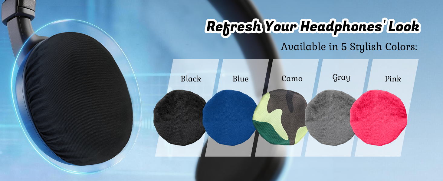 headset ear covers 5 colors available