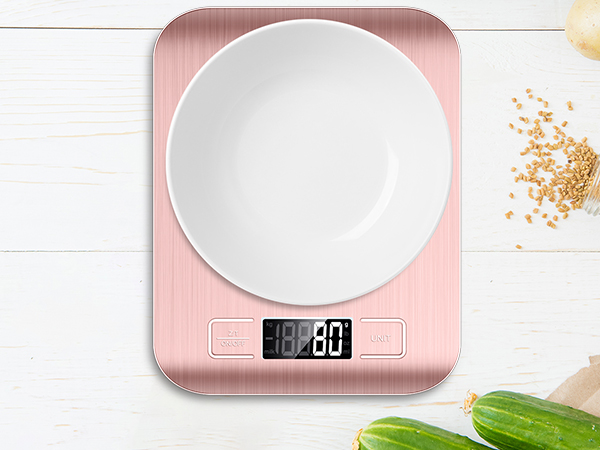 pink shipping scale